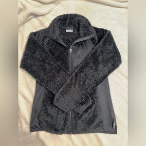 Columbia Black Faux Sherpa Jacket with Branded Label
